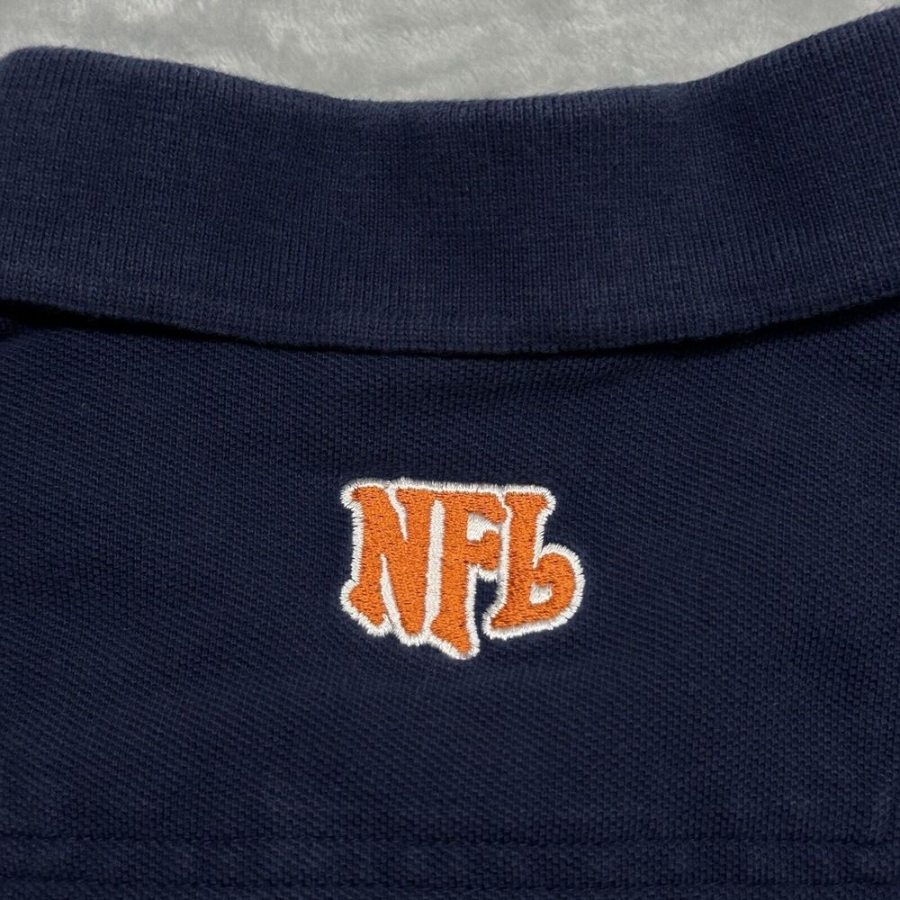 NFL Broncos Polo Shirt Mens 2XL XXL Blue Orange Denver Football 2006 Embroidered - Picture 10 of 12